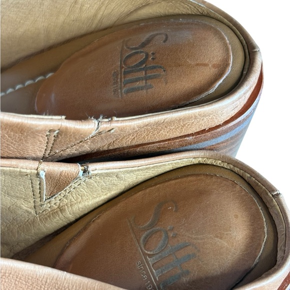 Sofft Women's Leather Block Heel Mules
Open Toe Tan preloved Size 9M - Picture 9 of 12